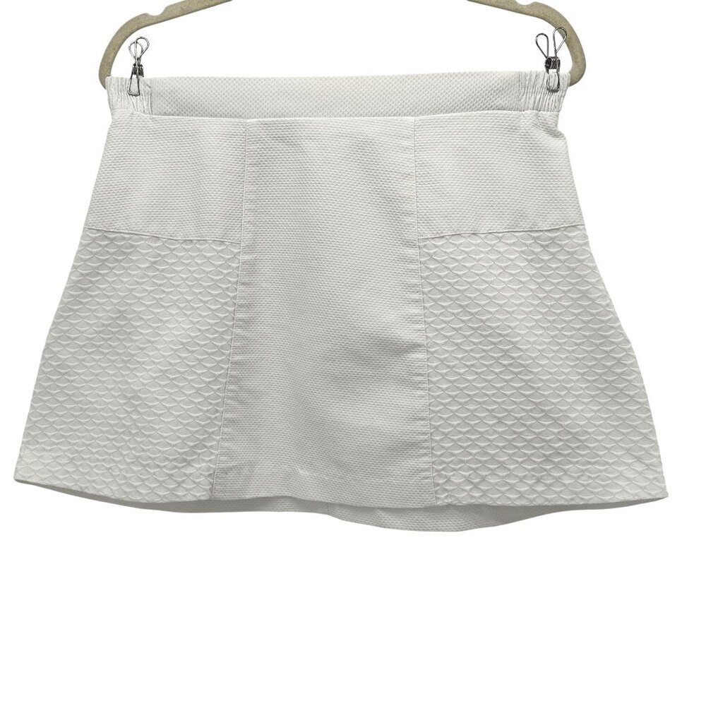 Vintage Lily's of Beverly Hills Womens 14 Skirt Textured Short White Golf Tennis